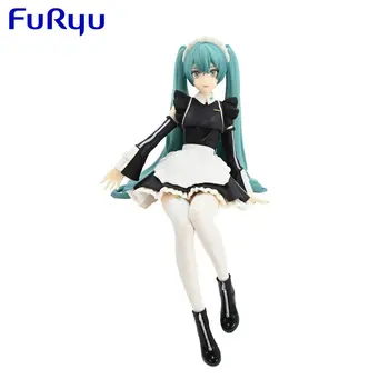 FuRyu Macarrão Rolha De Vocaloid Hatsune Miku Casual Empregada Roupa De Ver. Figuras De Anime Modelo De Brinquedos Ornamentos Figura De Ação Do Modelo De Boneca