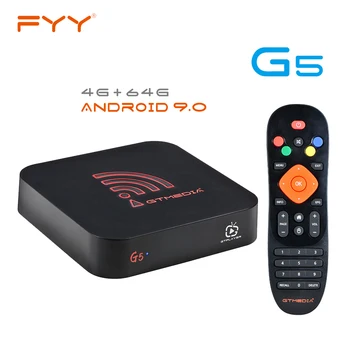 GTmedia G5 Android 9.0 4K Ultra HD TV Caixa de S905X3 4GB de RAM, 64 GB de ROM 2,4 G 5G wi-Fi BT4.0 Smart Set Top Box GTplayer Media Player