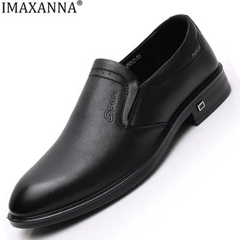 IMAXANNA Homens de pele combinar os Sapatos de homem Respirável Sapatos Casuais de Negócios Formal Sapatos Para Homens Zapatos Hombre