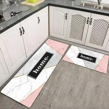 Impressão Digital non-fading cozinha tapetes absorventes não-deslizamento do tapete tapetes