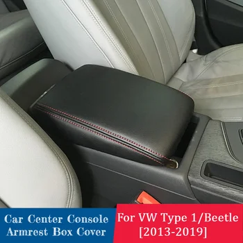 Interior Braço Anti-Suja Almofada Capa Adesivo Para Volkswagen VW Tipo 1 Ou Besouro 2013-2019 Estilo Carro de Capa de Couro Adesivo