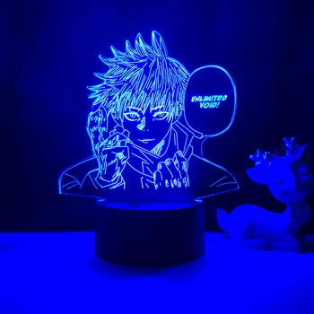 Jujutsu Kaisen Satoru Gojo Anime da Noite do Diodo emissor de Luz para a Decoração do Quarto de Presente de Aniversário Mangá Satoru Gojo Jujutsu Kaisen Prêmio da Lâmpada