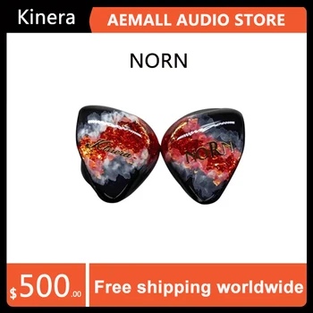 KINERA NORN In-Ear Monitor de Fone de ouvido 4BA+1DD Híbrido Controladores hi-fi de Música do DJ Fones de ouvido Fone de ouvido com 2 pinos de 0,78 mm Cabo Destacável