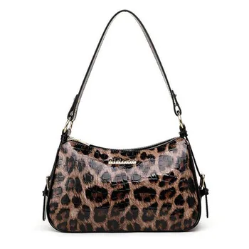 Leopardo Impressão Saco de 2022, a Nova senhora de Saco de marca famosa ombro messenger bag de couro genuíno bolsa de luxo bolsa de mulher