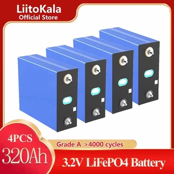 LiitoKala 3.2 V 320AH 310ah 12V Bateria Lifepo4 de Grau UM DIY Recarregável pilha de armazenamento de Energia da UE, NOS Livre de Impostos Barramentos