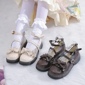 lolita sapatos original Japonês fruto da bolha querida lolita macio irmã jk pequenos sapatos femininos loli sapatos de boneca