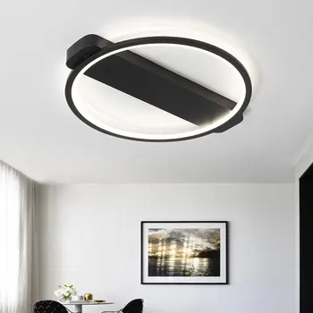 Luz de teto LED Moderna Luminária Redonda Preta Plafond Lâmpada Branca Lâmpada de Teto Sala de estar, Quarto, Sala de Jantar Decoração