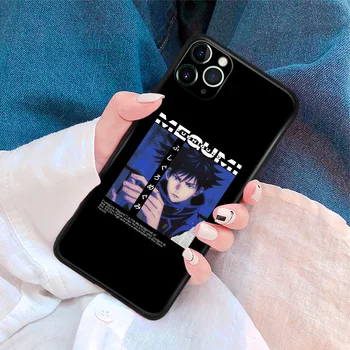 Megumi Fushiguro Jujutsu Kaisen Anime Silicone Macio da Tampa da caixa do Telefone Shell para o iPhone SE 6s 7 8 Plus X XR XS 11 12 Mini Pro Max.