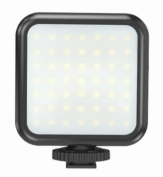 Mini Diodo emissor de Luz Suave 49 Led Ultra Brilhante pode ser escurecido Câmera de Celular Selfie Vídeo Vlog Aa Bateria Led-D49R