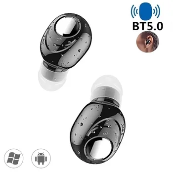 Mini In-Ear 5.0 Bluetooth Fone De Ouvido Hi-Fi Fone De Ouvido Sem Fio Com Microfone De Esportes Fones De Ouvido Mãos Livres Estéreo De Som, Fones De Ouvido Para Todos Os Celulares