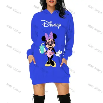 Minnie Mouse da Disney Rave Roupa de Várias Cores de Roupas femininas de 2022, a mais Recente Moda de Topo Y2k Roupas de Mangas compridas Dreeses Sexy