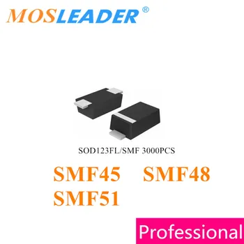 Mosleader 3000PCS SOD123F 1206 SMF45 SMF48 SMF51 SMF45A SMF45CA SMF48A SMF48CA SMF51A SMF51CA Chinês ESD SOD123FL 45V 48V 51V
