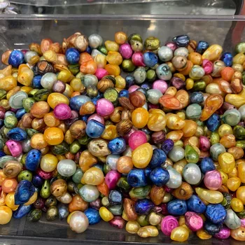 natural de água doce pérola solta esferas de DIY jóias multi cor de forma irregular moda jóias 500G