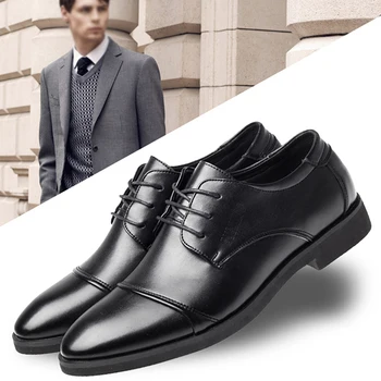 Negócios De Luxo Oxford, Sapatos De Couro De Homens Office Casamento Flats Calçado Mocassin Homme Respirável Borracha Formal Sapatos