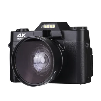 Novo 4K HD Câmera Digital vlog wi-FI Câmera de Vídeo Câmera de vídeo 30MP para o YouTube Live Streaming 16X Zoom Digital de Gravação da Câmera