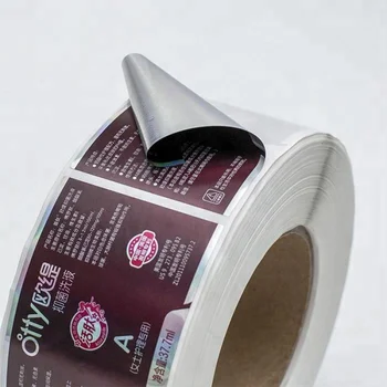 O frasco do produto impressão de etiquetas personalizadas etiqueta adesiva rolo de adesivos de vinil impermeável