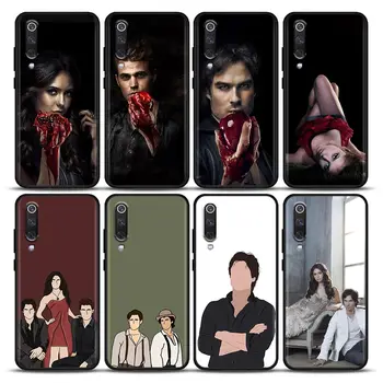 O Vampire Diaries Damon Matte Quadrinhos Caso De Telefone Xiaomi Mi A2 8 9 SE 9T 10 10T 10S CC9 E Nota 10 Lite Pro Capa Preta Funda