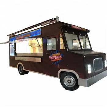 OEM Venda Quente Móveis de Comida de Rua de Venda de Caminhões Rápida Van de sorvete de Café Quiosques, Trailers, com Freezer e Equipamento de Cozinha