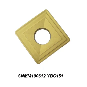 Original SNMM 190612 SNMM190612 YBC151 YBC251 Torneamento Externo Suporte de Torno CNC, Ferramenta de Ferramenta de Corte de Pastilhas de metal duro 10 Pcs/monte