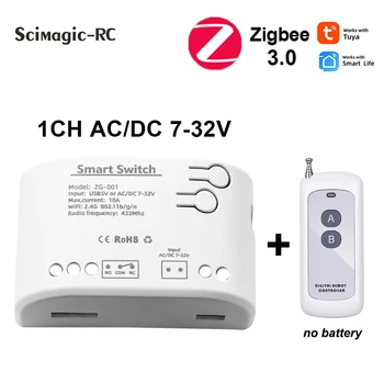 Para DIY Mini Smart Zigbee 3.0 wi-Fi Módulo Switch de Luz, a Cortina Interruptor Controlador de RF Alexa Inicial do Google Tuya Inteligente de Controlo de Voz