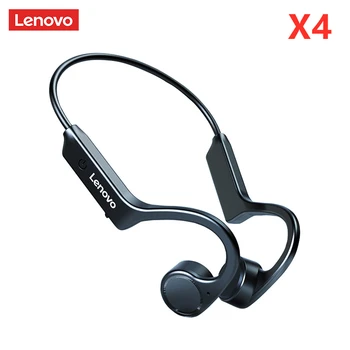 Para Lenovo X4 Osso de Condução Bluetooth Fone de ouvido de Esportes Fone de ouvido Impermeável sem Fio Fone de ouvido Com Microfone de Ouvido do gancho TWS Baixo Hifi