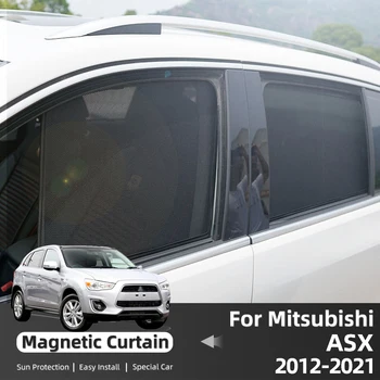 Para Mitsubishi ASX 2012-2021 Auto-Sol Ajuste Personalizado Carro do Lado da Janela Magnético Sombra de Sol para Blocos de Raios UV Brilho