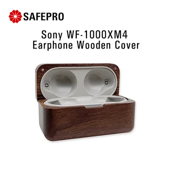 Para Sony WF-1000XM4 Fone de ouvido de Madeira Protetora de Alta qualidade em Madeira maciça de Carregamento Tampa da Caixa Para a SONY WF-1000XM4