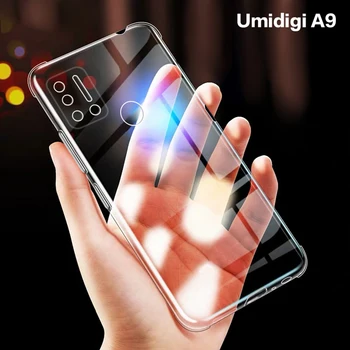 Para Umidigi A9 Caso Para Umidigi A9 Tampa Transparente Macio Telefone de TPU Case Para Umidigi A9 6.53