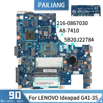 Placa-mãe Para LENOVO Ideapad G41-35 A8-7410 Laptop placa-mãe 5B20J22784 NM-A401 216-0867030 DDR3 Testado OK
