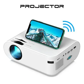 Portátil Mini Projetor Smart Projector HD Multifuncional Wireless Projector de Vídeo para a Home Office Smart Projector HD DJA88