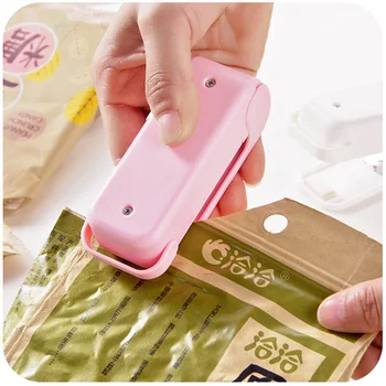 Portátil Selador Térmico Pacote Plástico Saco de Armazenamento Mini Máquina de Selagem Prático Adesivo e Selos para Alimentar Snack-Acessórios de Cozinha