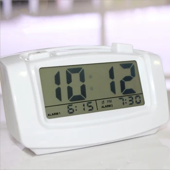 Relógio despertador multi-função preguiça de despertar tabela LED de alarme simples relógio despertador