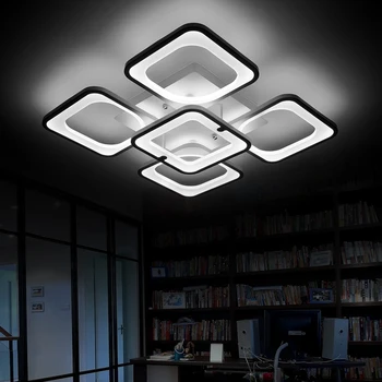 SHIXINMAO controle Remoto sala de estar, quarto moderno led luzes do teto luminarias para sala de escurecimento lâmpada de teto led ac110-240v