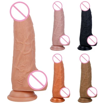 Simulação De Alta Vibrador De Silicone Brinquedo Do Sexo Falso Pênis Dos Homens De Pau Genitália Masculina Para As Mulheres, A Masturbação Feminina Sexual 18 De Produtos Para Adultos