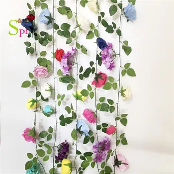 SPR Seda Casamento artificial buquê de flores, decoração de interiores artificiais flores decorativas