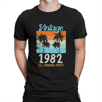 Todas As Peças Originais Homem Camiseta Vintage 1982 Palmeiras Individualidade T-Shirt Harajuku Camisolas Nova Tendência