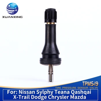 TPMS-19 TPMS Válvulas de Monitoramento de Pressão dos Pneus, Sensor de Válvula Borracha para Nissan Sylphy Teana Qashqai X-Trail Dodge Chrysler Mazda