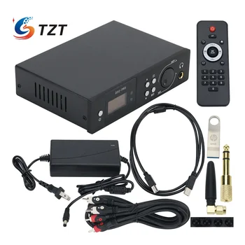 TZT Bluetooth 4.2 DAC USB Amplificador de fones de ouvido hi-fi DAC Decodificador Dual ES9018K2M Com Painel Preto