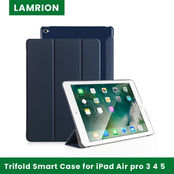 Uma IPad Case dobra tripla em papel Smart Case para iPad 2020 Ar pro 2/3/4 2018 iPad 6ª Geração Leve Cubra com Auto Sleep/Wake Caso