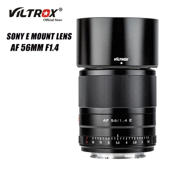 Viltrox 56mm F1.4 STM Lente de Foco Automático-Primeiro-Grande Abertura de Lente de Retrato APS-C Para a Sony E Montagem de Lente de Câmera A7R A7IV A9II A6600
