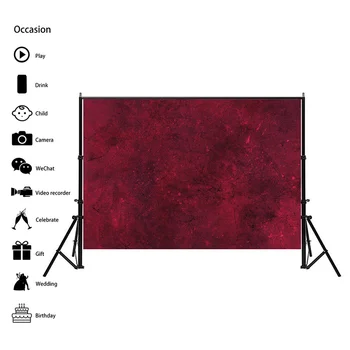 Vinho vermelho retro tie-dye fotografia de fundo de pano não-tecido de tinta de spray de pintura Para a festa foto de plano de fundo