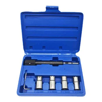 YG-0316-1 5PCS Injector Diesel Cortador de Assento Conjunto de ferramentas de Limpeza de Carbono Kit de Ferramenta de Corte de base do Bocal alargador